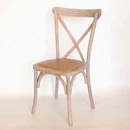 <b>Rustic Wood Wedding Farmhouse Cross Back Chairs</b>