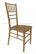 Stackable Gold wood chiavari tiffany chair