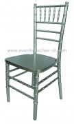 Stackable silver wood chiavari tiffany chair