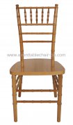 Stackable Natural wood chiavari tiffany chair