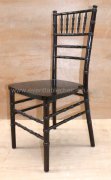 Stackable Walnut wood chiavari tiffany chair