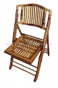 Outdoor garden bamboo folding chair