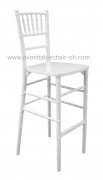 Banquet white wood barstool chiavari tiffany high chair