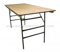 Folading straight leg rectangle banquet table