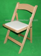 Banquet wood natural folding chair