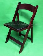 Banquet wood mahogany folding chair