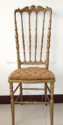 Stackable wooden banquet royal chair