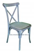 <b>Stackable beech rustic cross back chair/x back chair</b>