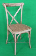 <b>Stackable OAK rustic cross back chair/x back chair</b>