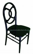 Stackable wooden banquet black phoenix chair