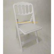 Resin folding napoleon chair with pvc pad