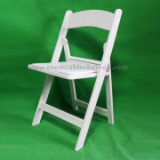 Resin folding chair with pvc pad