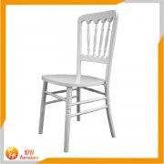 Stackable wooden banquet napoleon chair